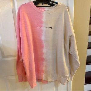 Ariana Grande Sweetener Split Tie Dye Crew Sweatshirt